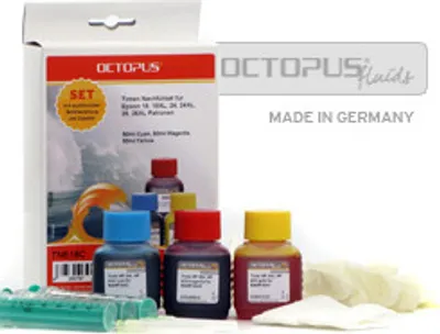 Produktbild von Nachfüllset für Tintenstrahldrucker von Canon, Modell CL-511, CL-513, für Farbpatronen