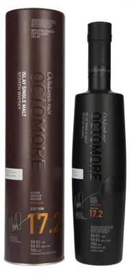 Produktbild von Octomore EDITION: 17.2 Super Heavily Peated Islay Single Malt Release 2026 59,5% Vol. 0,7l in Tinbox