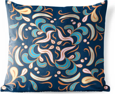 Produktbild von MuchoWow® Outdoor Kissen - Blätter - Farben - Muster - 60x60 cm - Wetterfest - Lounge Kissen - Dekoration - Schlaf Kissen