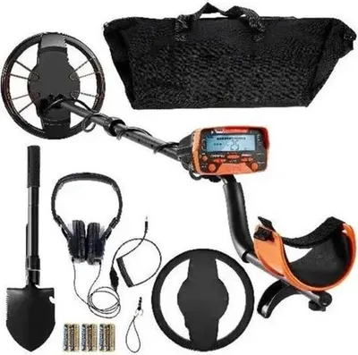 Immagine prodotto di Metal detector con display LCD PRO - Con custodia e pala - Pinpointer