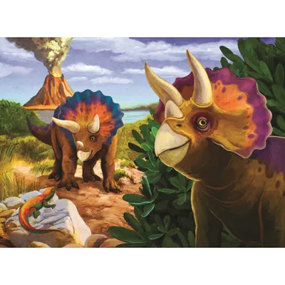 Produktbild von TREFL Display Puzzle Dinosaurier Welt 20 Teile (24 Stück)