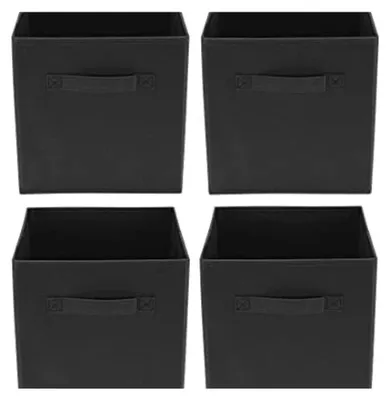 Obrázok produktu pre 4 skladacie úložné boxy s rúčkami, 30x30x30 cm