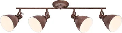 Produktbild von LED Deckenleuchte, rost, Spots beweglich, L 80 cm