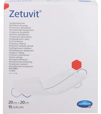Produktbild von Zetuvit Saugkompresse steril 20 x 20 cm, 15 St. Kompressen