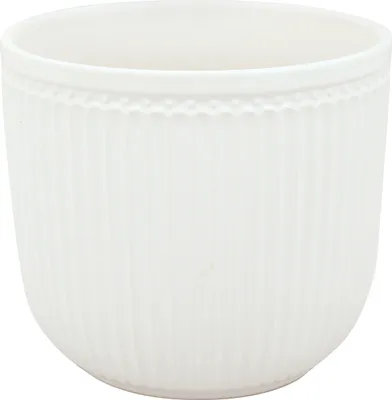 Produktbild von Greengate Alice Blumentopf white medium 14 cm