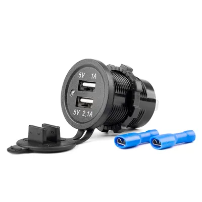 Immagine prodotto di Caricabatterie AMiO 2xUSB 12/24V MOD-03
