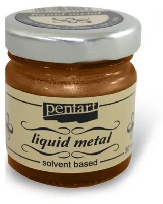 Immagine prodotto di Metallo liquido Pentart, colore metallizzato 30 ml - silver