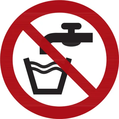 Produktbild von Verbotszeichen Kein Trinkwasser, Typ: 01100
