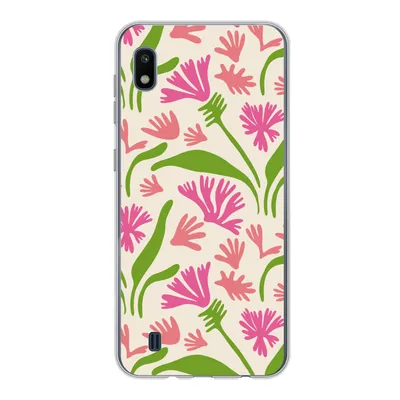 Produktbild von MuchoWow® Handyhülle Schutzhülle Hülle für Samsung Galaxy A10 Blume - Muster - Blatt Silikon Softcase Handy Hülle - Schutzhülle