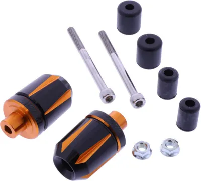 Produktbild von DAYTONA Lenkergewichte Schwarz/Orange 14-19 mm