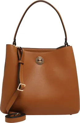Produktbild von L.CREDI Schultertasche Umhängetasche Filippa Hobo Cognac hellbraun