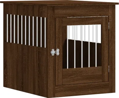 Obrázok produktu pre vidaXL Klietka pre psov v štýle nábytku hnedý dubový vzhľad 64,5x80x71 cm