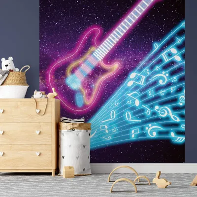 Produktbild von A.S. Création Vlies Fototapete Kinderzimmer Kids Guitar DD119053 Designwalls 2.0