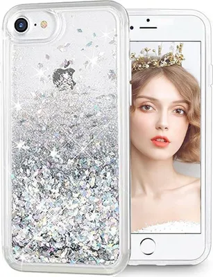 Obrázok produktu pre Puzdro presýpacie trblietky pre Apple iPhone 6 Plus/iPhone 6s/iPhone 7 Plus/iPhone 8 Plus - Strieborná KP26769