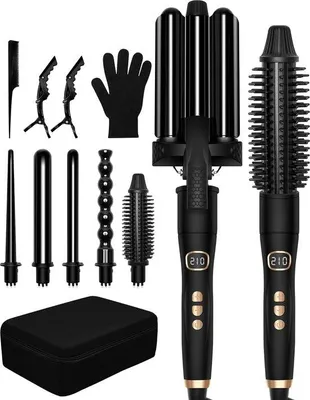 Image de Appareil de coiffure, brosse à boucler, brosse soufflante, fer à gaufrer, Stil