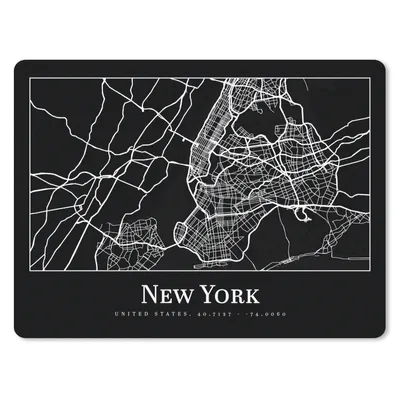 Produktbild von MuchoWow® Mauspad Mousepad Karte - New York - Stadtplan - Karte 40x30 cm - Mousepads - Maus Mat - Pad - Mausunterlage - Anti Rutsch