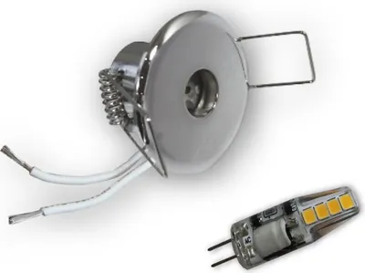 Produktbild von C-Light 10er Set - 2W-ME G4 LED Sternchen 40mm chrom (inkl. SCH-30W Trafo)