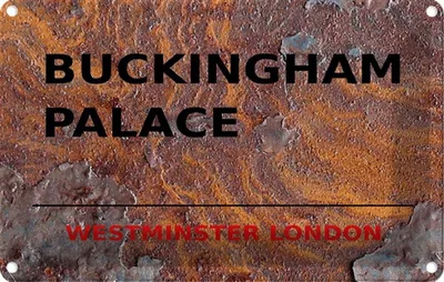Produktbild von vianmo Blechschild 12x18 cm Street Buckingham Palace Abenteuer Reisen Straße Stadt Urlaub