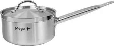 Obrázek produktu pro Vysoká gastronomická rendlík s pokličkou Mega-M PRO 3 l, průměr 18 cm x výška 10 cm N
