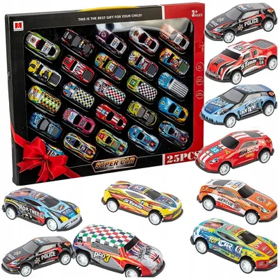 Produktbild von QULKI Spielzeugautos 25er Set Großes Fahrzeugset