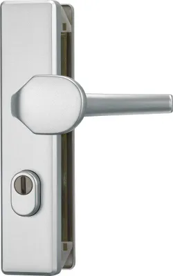 Zdjęcie produktu dla Okucie zabezpieczające drzwi ABUS KLZS714 F1, z zabezpieczeniem wkładki bębenkowej, kątowe, aluminiowe, 20354