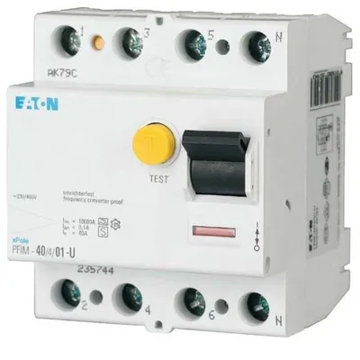 Produktbild von EATON PFIM-40/4/003-G/F FI- 187456 Schalter 40A 4p 30mA Typ G/F 187456
