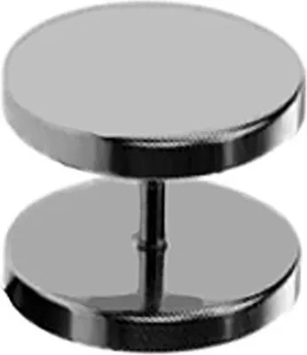 Produktbild von Fake Plug Fakeplug Tunnel Edelstahl Piercing Ohrstecker Ohrring Schwarz Silber Herren Damen silber 8 mm