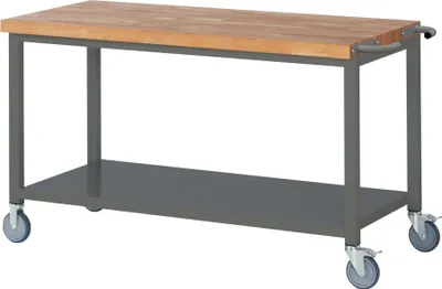 Produktbild von STIER Fahrbare Werkbank Premium mit Ablageboden BxTxH 1500x700x880 mm