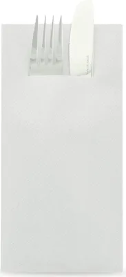 Produktbild von Sovie HORECA Besteckserviette Perlgrau aus Linclass® Airlaid 40 x 40 cm, 1/8 Falz, 75 Stück