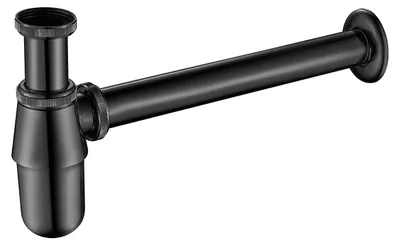 Productafbeelding van Sifon voor Wastafel, 1-1/4", Universele Buissifon, 295 mm, Zwart