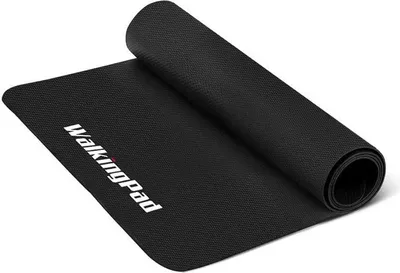 Produktbild von KINGSMITH Fitnessmatte, rutschfest, NBR-Kautschuk, Schwarz, für Laufbänder, WalkingPads & Fitnessgeräte, Breite: 650 mm, Länge: 155 cm, Dicke: 3 mm, Gewicht: 2,58 kg