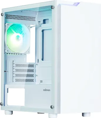 Image de Zalman boîtier T4 Plus / miniT / 1x120mm ventilateur ARGB / USB 2.0 / USB 3.0 / verre trempé / blanc