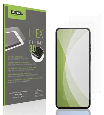 Produktbild von 2x Full Cover Schutzfolie matt für Motorola Razr 40 Ultra Panzerfolie Anti-Shock