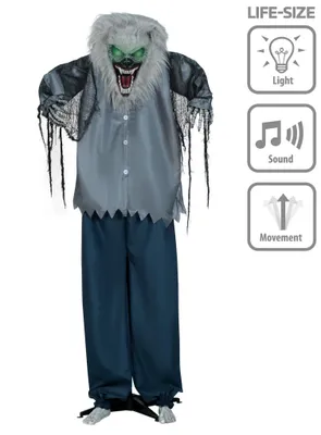 Produktbild von Wütender Werwolf– animierte Halloweendeko – 210 cm