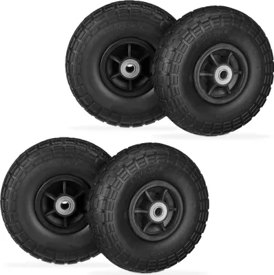 Image de Jeu de 4 roues de pick-up enPolyuréthane4.10/3.50-4