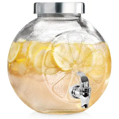 Produktbild von Getränkespender aus Glas mit Zapfhahn, 5,4 l
