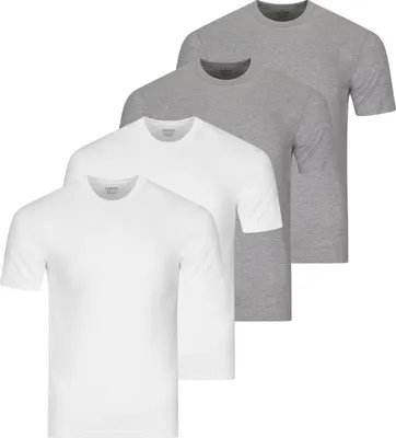 Produktbild von RAGMAN 4er Pack Basic Unterhemd / Shirt Kurzarm Bequem und atmungsaktiv, Vielseitiges Basic, Optimale Passform