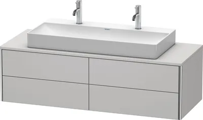 Produktbild von Waschtischunterbau XSQUARE 400x1400x548mm nordic weiß seidenmatt nordic weiß seidenmatt