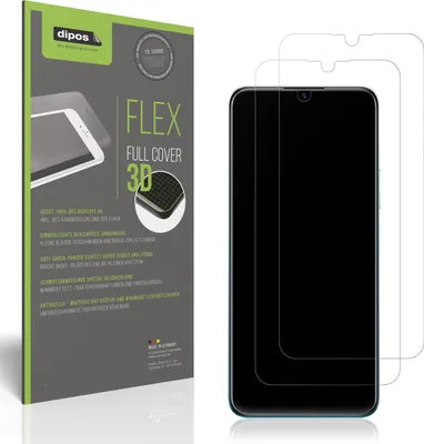 Produktbild von 2x Full Cover Schutzfolie matt für Vivo Y15c Panzerfolie Anti-Shock