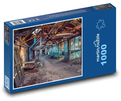 Zdjęcie produktu dla Puzzle 1000 Opuszczona fabryka - zrujnowany budynek - martinpuzzle