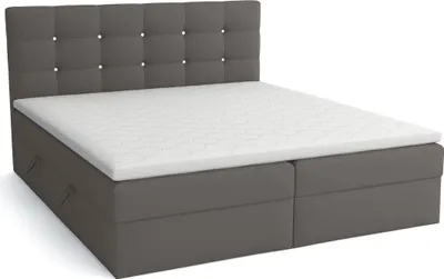 Produktbild von FEDVE Boxspringbett Schlafzimmerbett ORDOS mit 2 Bettkästen, Doppelbett mit Bonell-Matratze und Topper 180x200