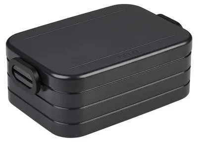 Lunchbox midi 900 ml Nordic Black – Bento-Box für 2 Sandwiches