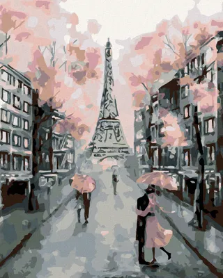 Produktbild von Diamondi - Diamond painting - PARISER BLÜTEN, 40X50 cm, ohne Keilrahmen