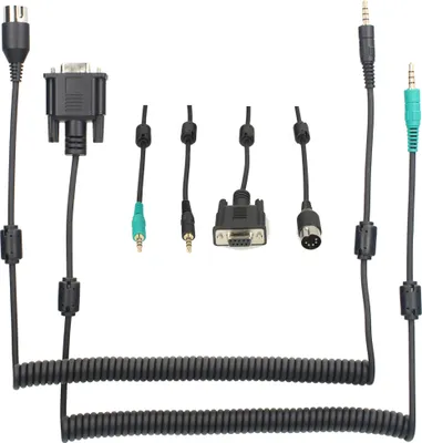Produktbild von Minadax Digirig Kompatibel mit Yaesu FT-1000 FT-2000 | DIN5 Kabel Kit für Digirig Mobile | Ferritkerne | RF geschirmt | 60-180 cm