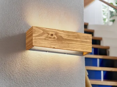 Produktbild von Trio Brad LED Wandleuchte  13W dimmbar Holzfarbig warmweiss