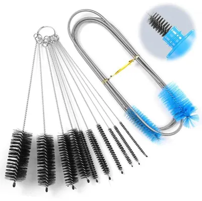 Produktbild von Set aus 11 flexiblen Reinigungsbürsten für Flaschen und Rohre