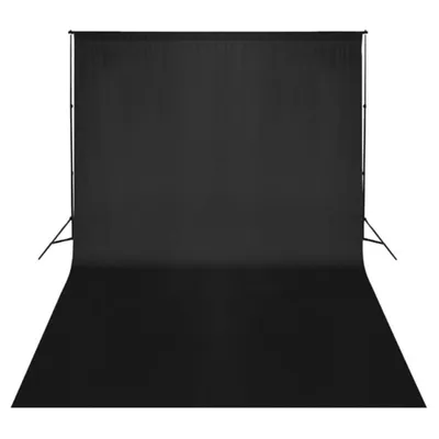 Immagine prodotto di vidaXL Sfondo fotografico senza supporto in cotone nero 500x300 cm