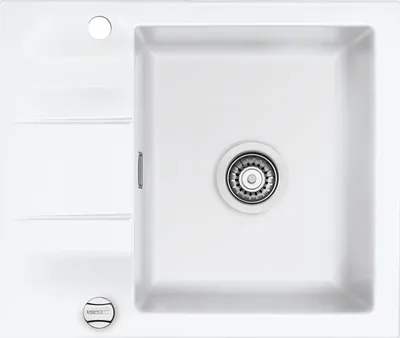 Produktbild von Systemceram KeraDomo Spüle GENEA 60 in GRÖNLAND mit Excenterbedienung / Einbauspüle