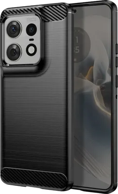 Zdjęcie produktu dla Avizar, Elastyczne etui ochronne do Motorola Edge 50 Pro, efekt węgla, czarne