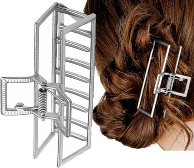 Produktbild von Haarspange - Elegante Metallschnalle - Stilvoller Haarschmuck - Hochwertiges Metall - Subtile Eleganz - Vielseitig Einsetzbar - Sichere Befestigung